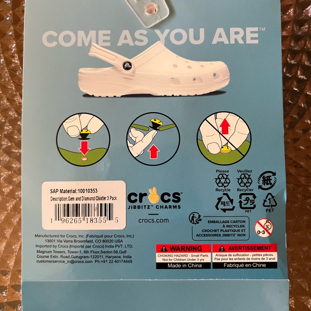 Crocs Jibbitz Gem and Diamond Cluster 3 Pack - Picture 2 of 5